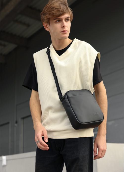 Мужская сумка-мессенджер Sambag через плечо из экокожи Черный (914019723) - фото 6