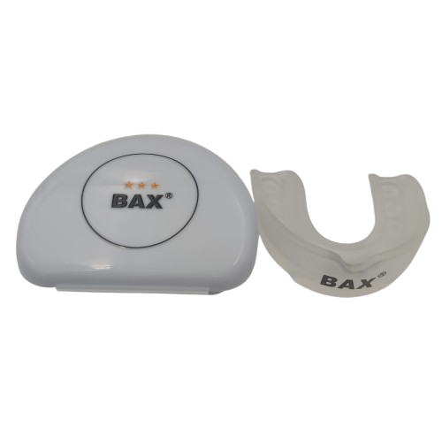 Капа боксерская одинарная однослойная Bax 1L взрослый Белый