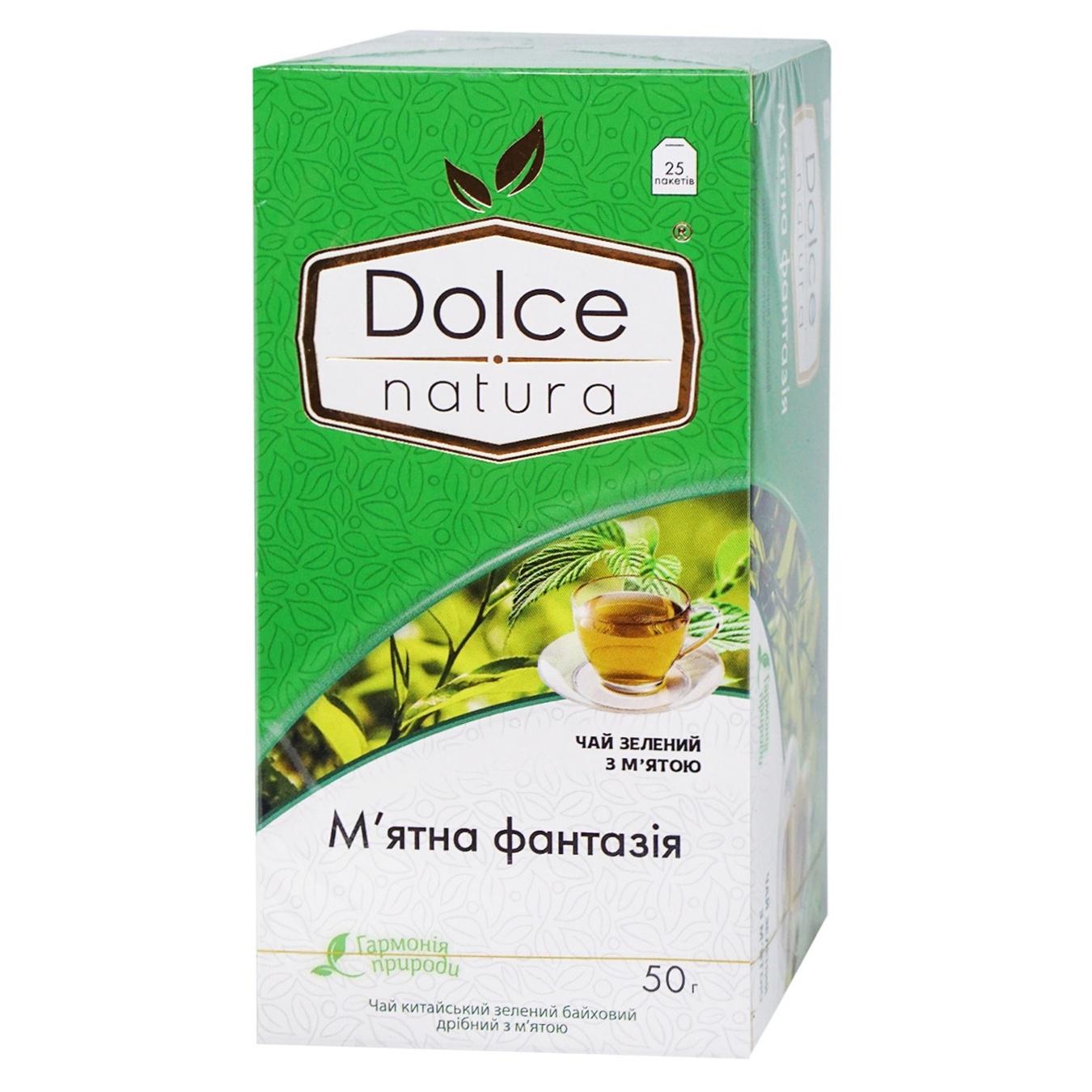 Чай пакетированный китайский зеленый Dolce Natura Мятная фантазия (2196164268)
