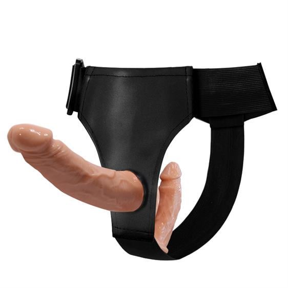 Страпон LyBaile Ultra Double Dildos Strap On 13,5 см