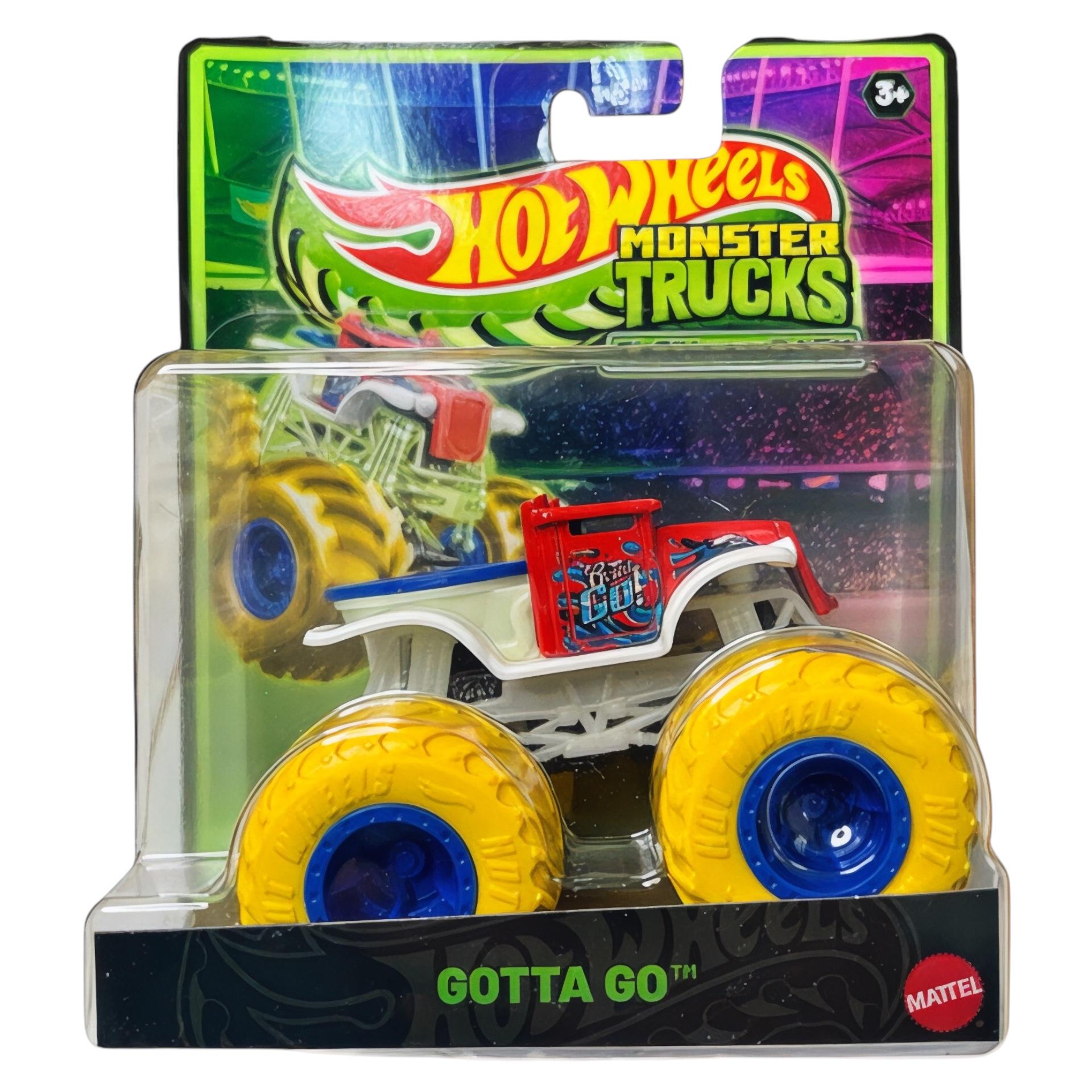 Игрушечная машинка-внедорожник базовая Hot Wheels Gotta Go Monster Trucks Светящиеся в темноте (113825) Игрушечная машинка-внедорожник базовая Hot Wheels Gotta Go Monster Trucks Светящиеся в темноте (113825)