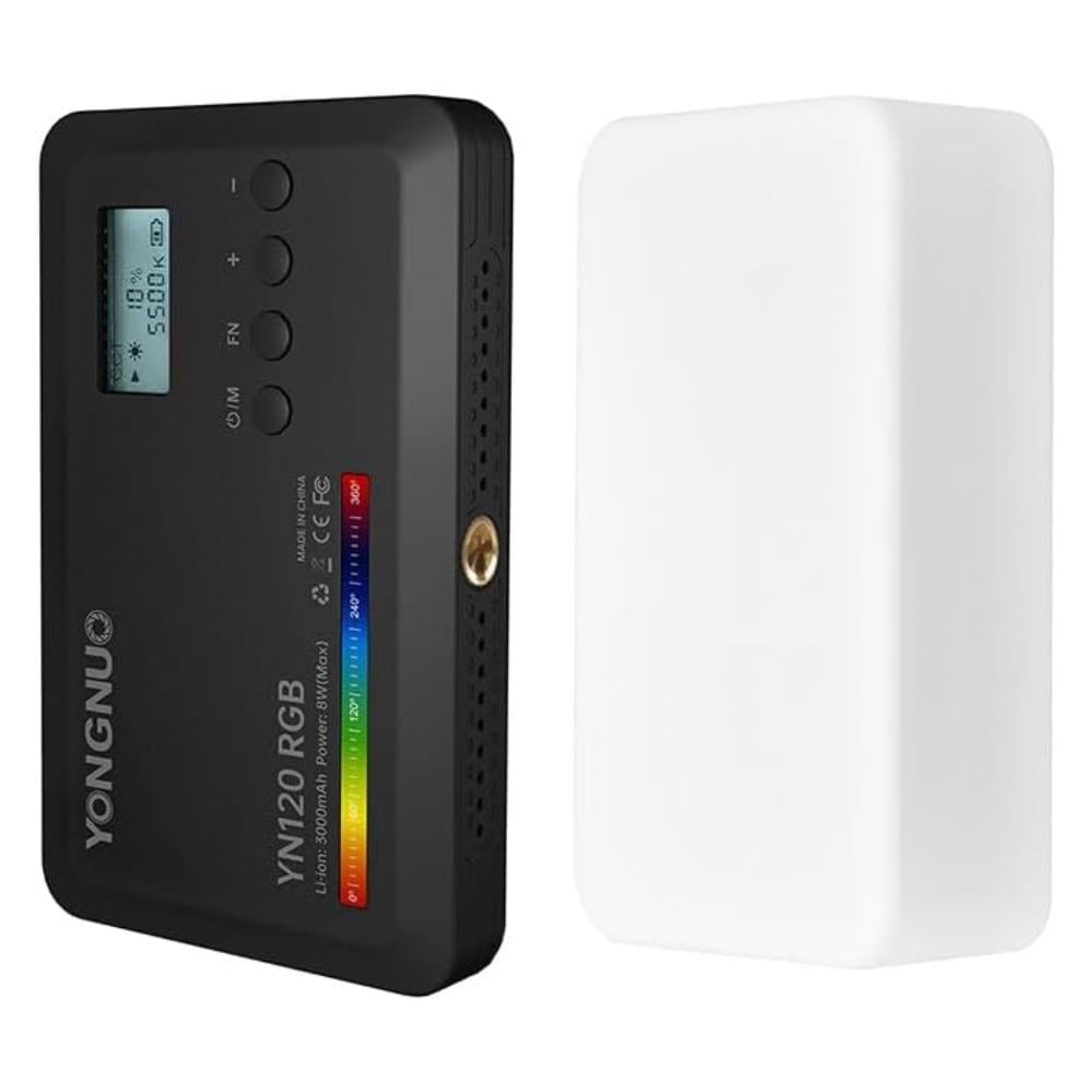 Відеосвітло накамерне акумуляторне Yongnuo YN120RGB для фото та відеозйомок (120.1781)