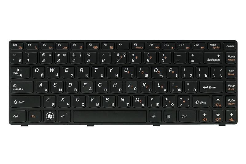 Клавиатура Power для ноутбука IBM/Lenovo IdeaPad G480 черный фрейм Черный
