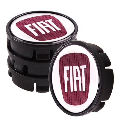 Заглушка колесного диска Fiat универсальная силиконовая 60x55 мм 4шт.