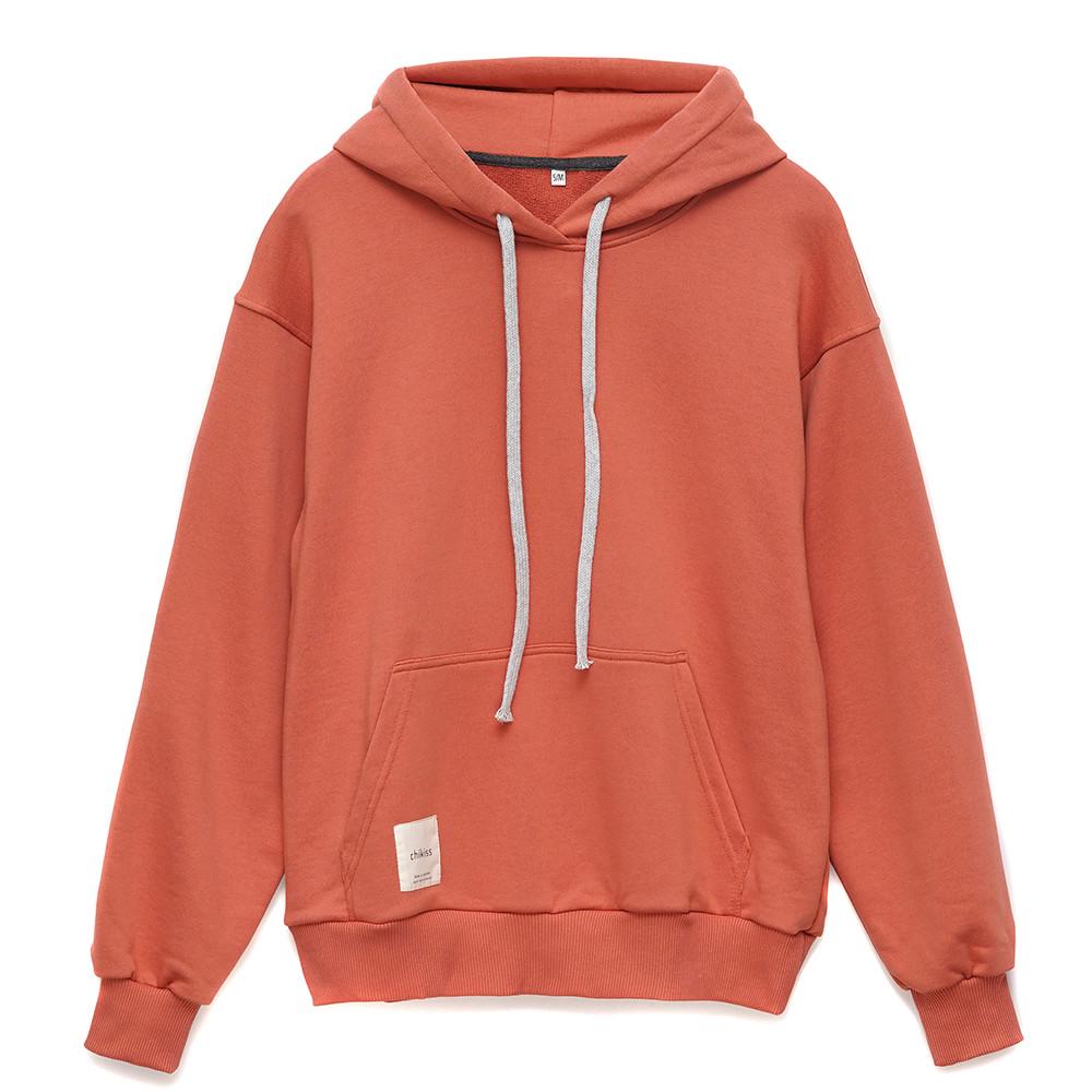 Худі тринитка Chikiss S/M Теракотовий (CHS 002/009)