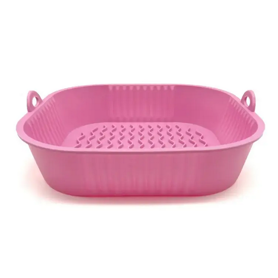 Форма силиконовая для аэрогриля ребриста мультипечи квадратная Розовый (SAM-317PI) - фото 1 Форма силиконовая для аэрогриля ребриста мультипечи квадратная Розовый (SAM-317PI) - фото 1