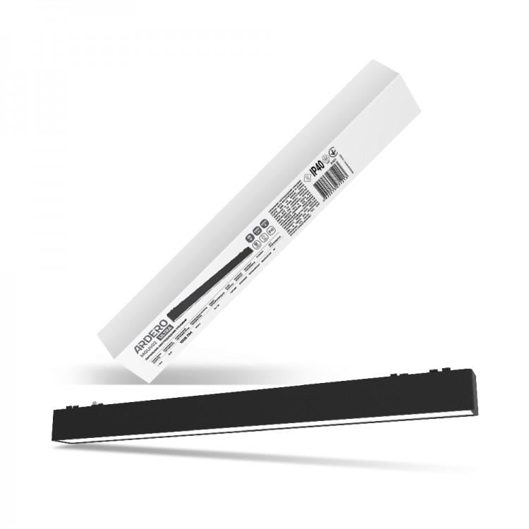 Магнитный трековый светильник светодиодный ARDERO MGU402 Ultra 18 Вт 4000K Черный (80121)