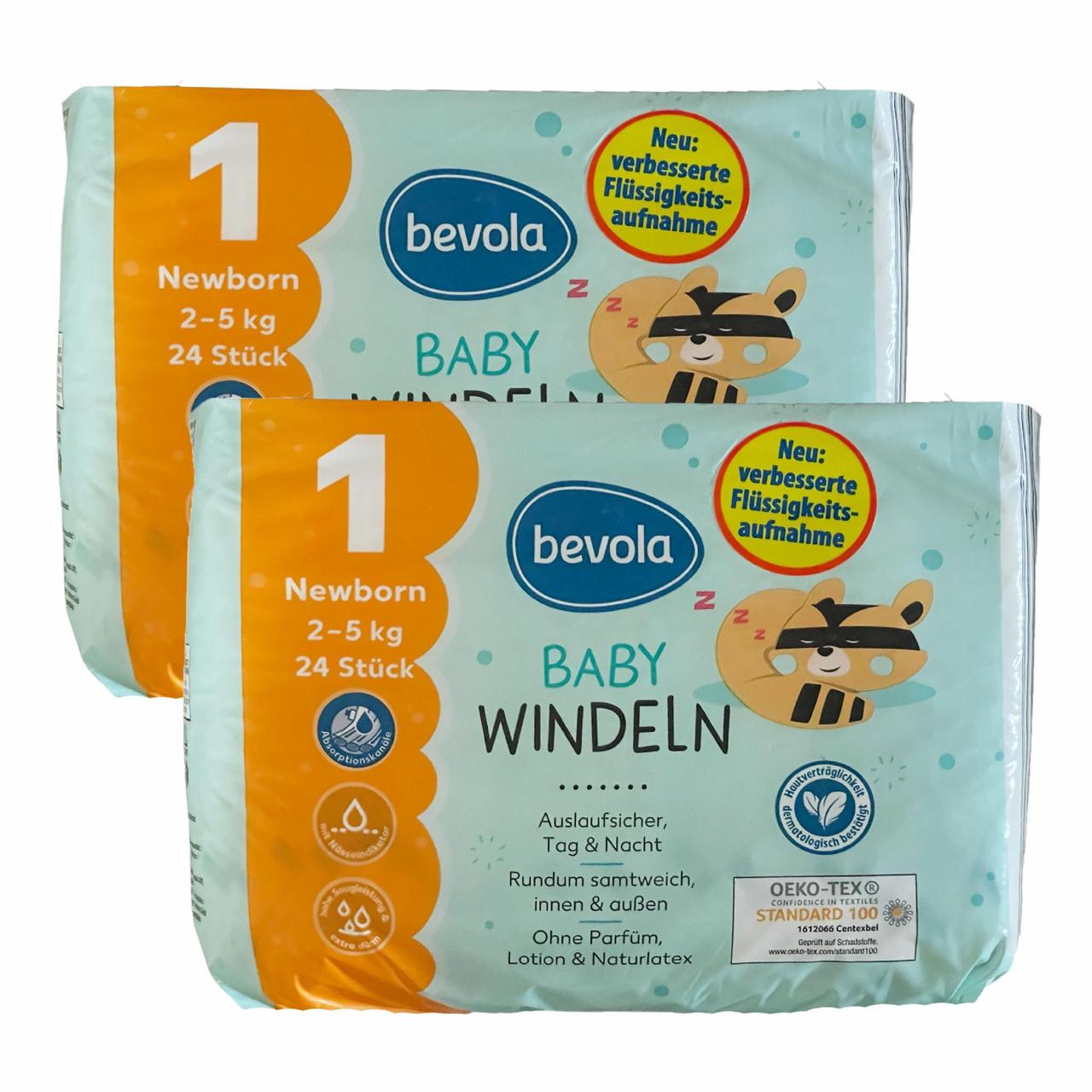 Підгузки Bevola Baby 1 Newborn 2-5 кг 48 шт. (2563995541)