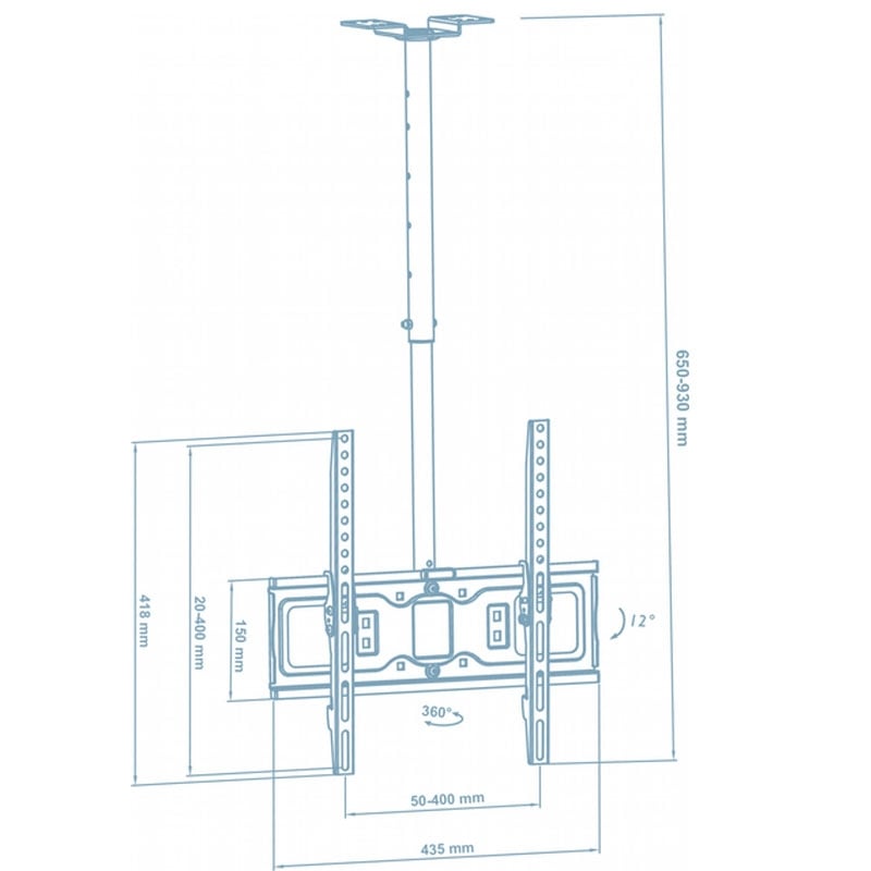 Кріплення для телевізора Walfix CM-41B стельове 26-55" (tf1306) - фото 6 Кріплення для телевізора Walfix CM-41B стельове 26-55" (tf1306) - фото 6