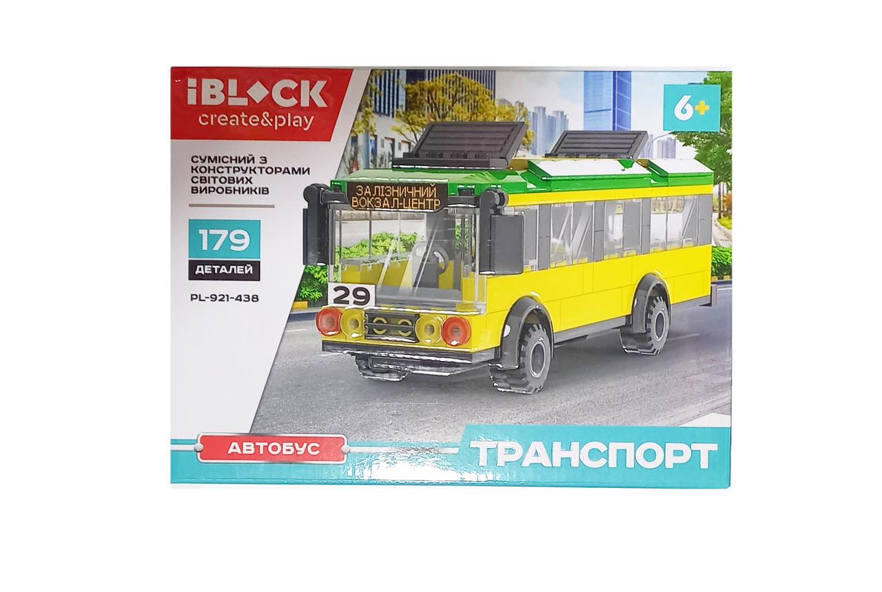 Конструктор Транспорт PL-921-438 Iblock, 173-182 деталей, Цена за 1 шт, инструкция на укр.яз., в коробке