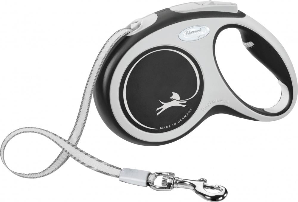 Поводок-рулетка для собак Flexi New Comfort с лентой L 5 м/до 60 кг Черный (FL 043721)
