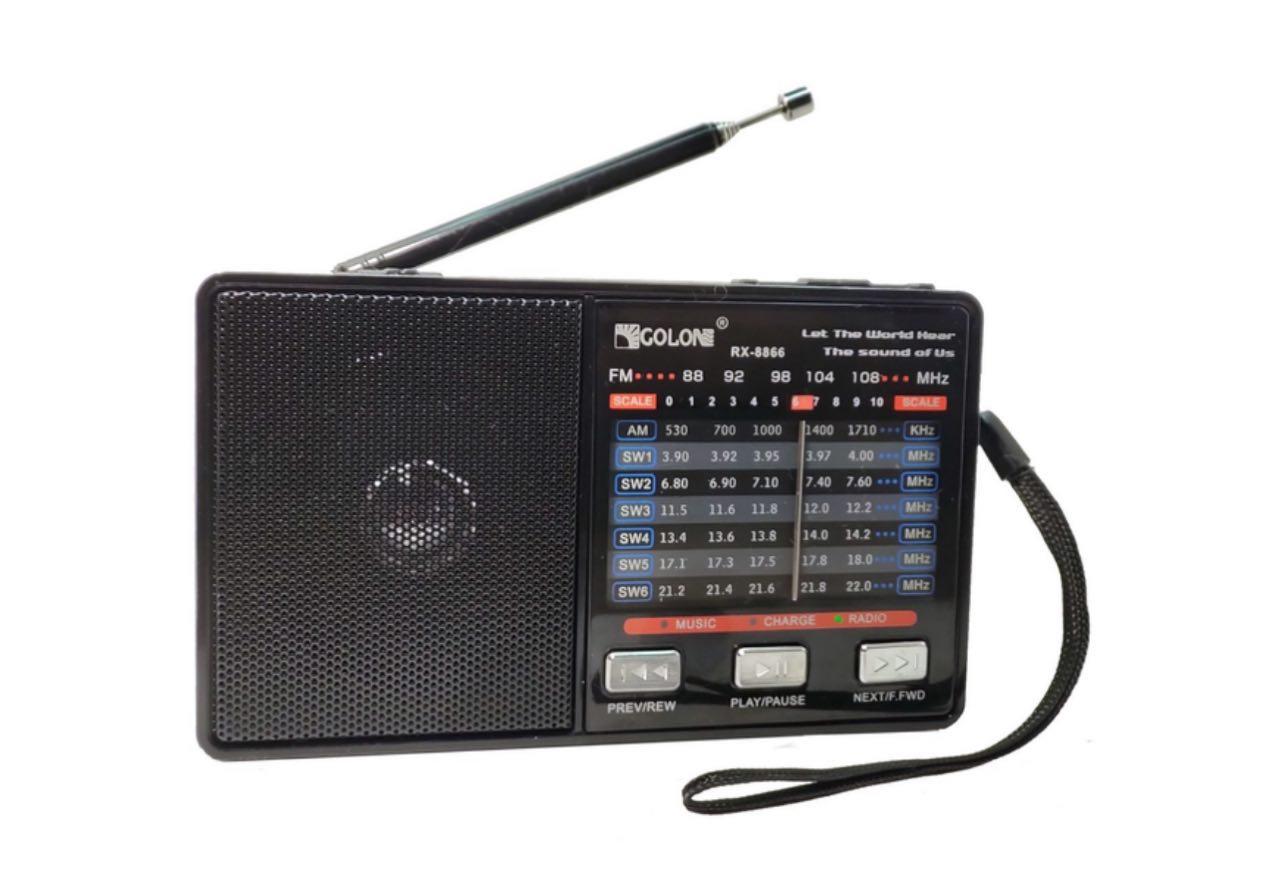 Радиоприемник многодиапазонный FM/AM/SW Golon RX-8866 MP3-плеер/TF/USB (8866)
