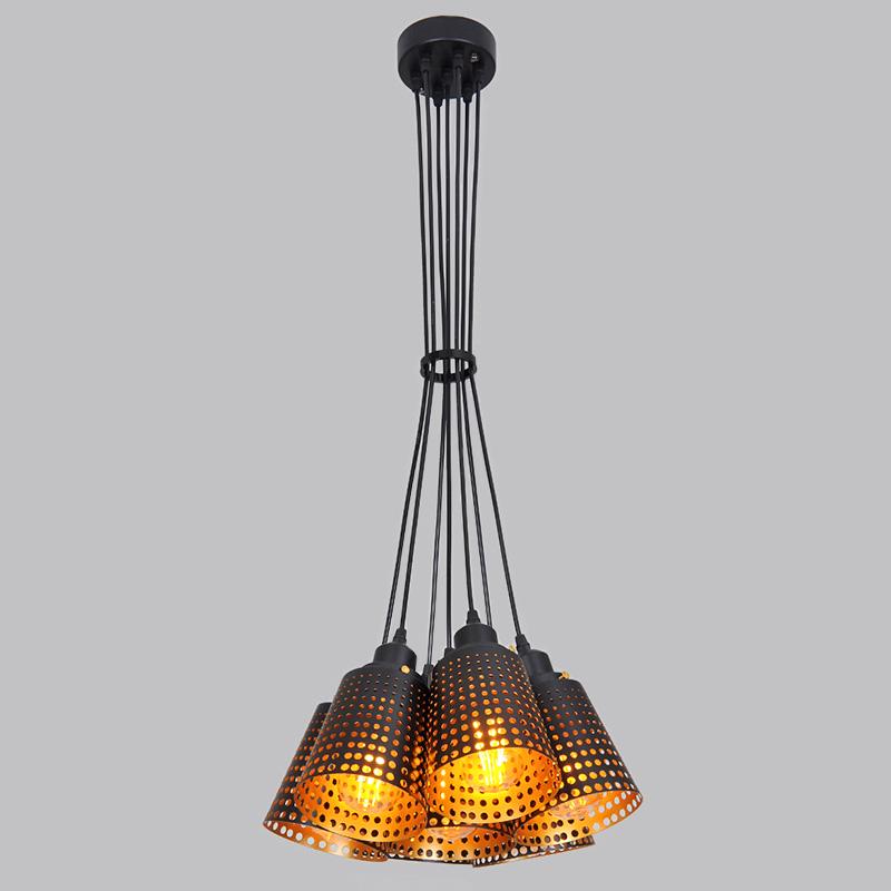 Люстра подвесная Light House ES-15428/7 Черный (9142)