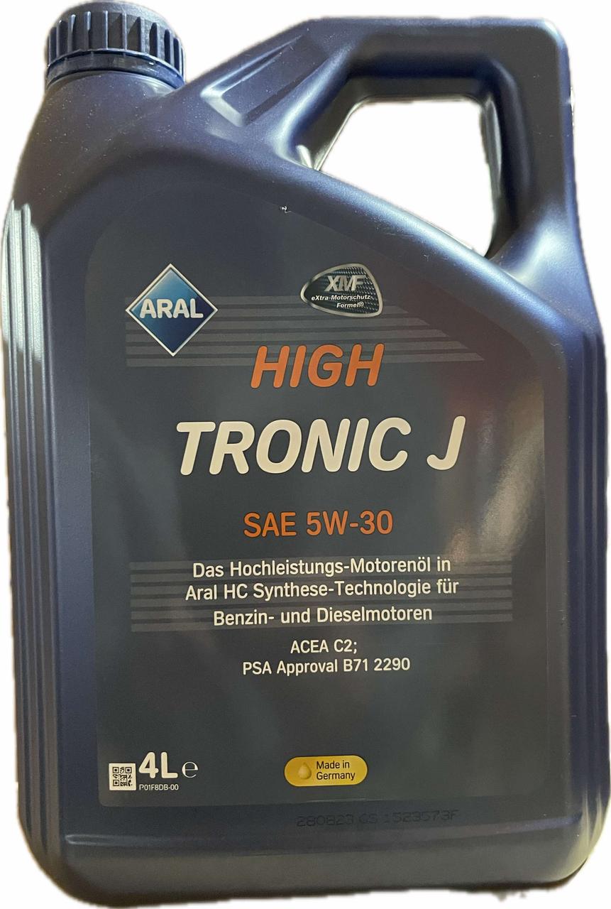 Моторное масло Aral HighTronic J 5W-30 4 л (1555F7)