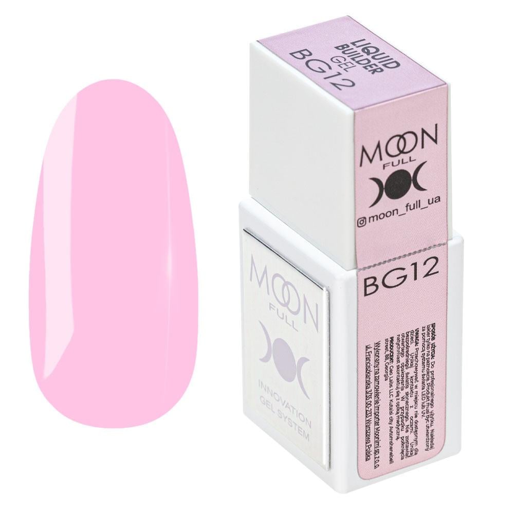 Гель для наращивания моделирующий Moon Full Liquid Builder Gel №BG12 15 мл