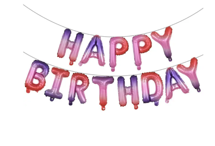 Шарики Happy birthday фольгированные 16" Разноцветный (30456/11)