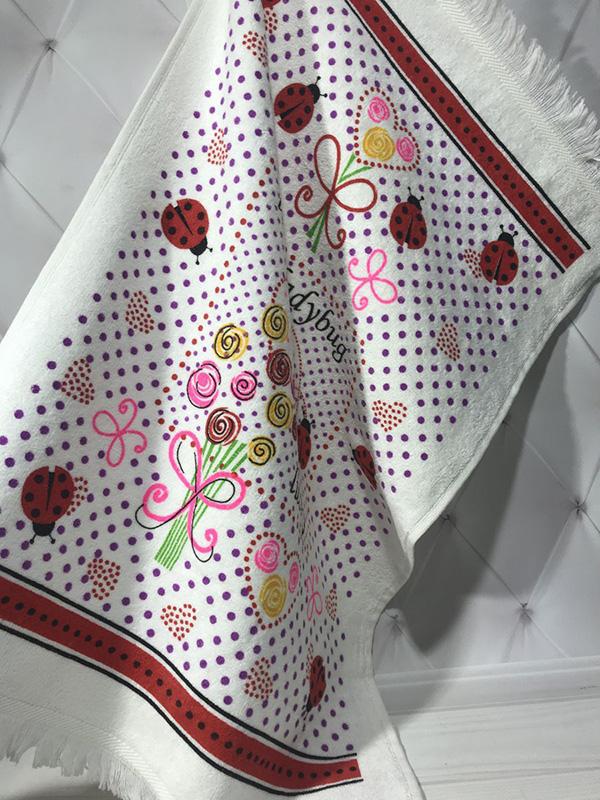 Набор полотенец для кухни By IDO Antalya Lady Bug 12 шт. 40х60 см