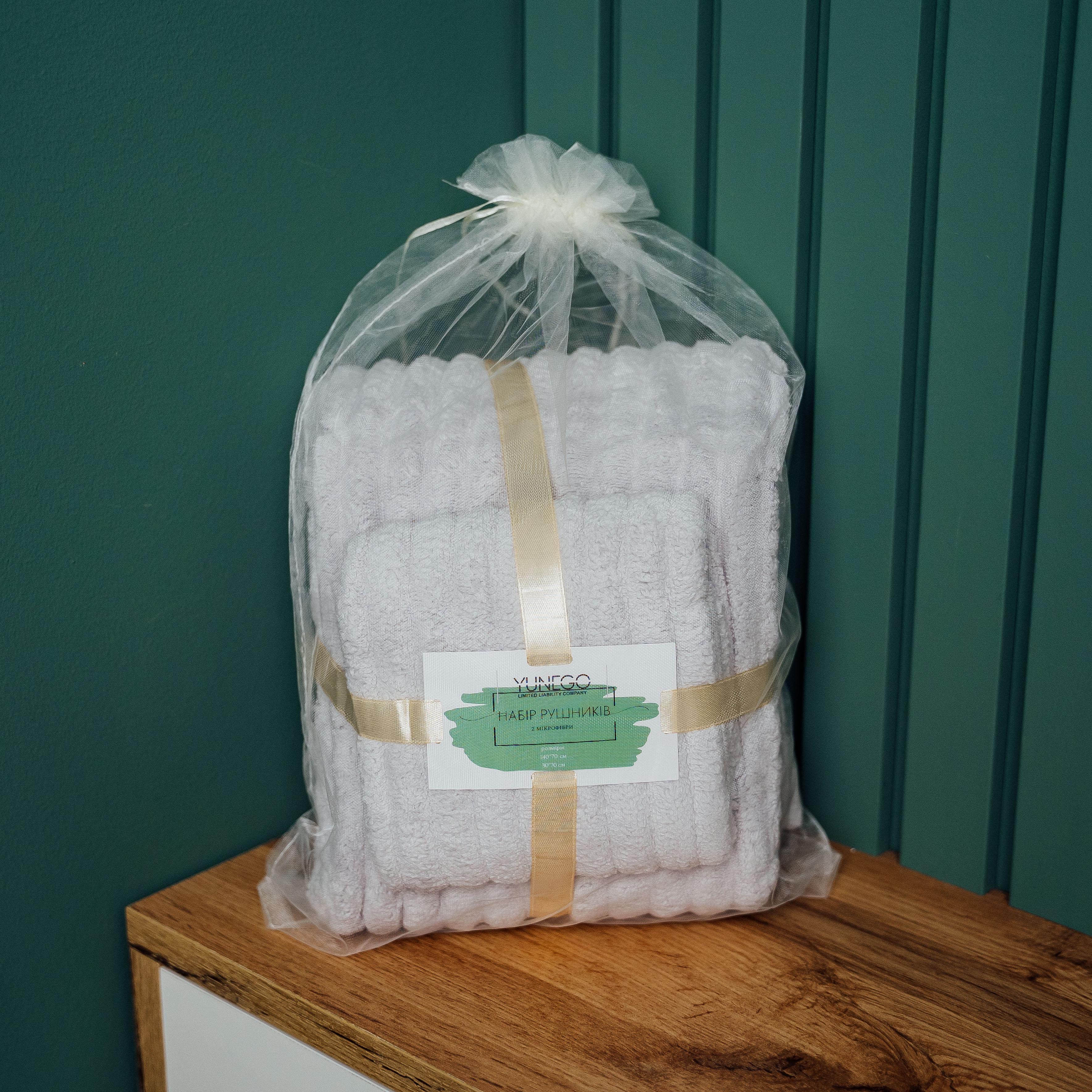 Набор полотенец Шарпей 140x70 см 30x70 см Серый (86478)