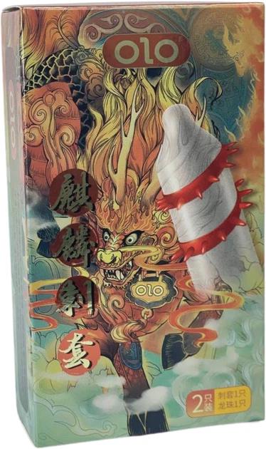 Презервативи з вусиками Olo Red Dragon 1 шт. та кулька