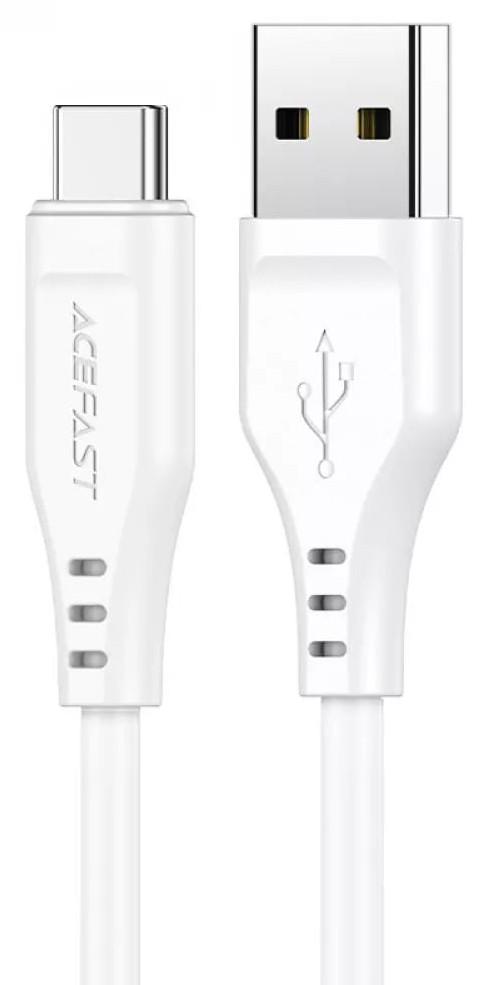 Кабель для зарядки смартфона ACEFAST C3-04 USB Type A-Type-C 3 A 1,2 м Белый (206260) - фото 2 Кабель для зарядки смартфона ACEFAST C3-04 USB Type A-Type-C 3 A 1,2 м Белый (206260) - фото 2