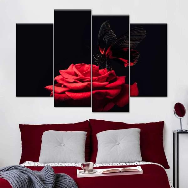 Модульная картина KIL Art Мгновение из четырех частей 129x90 см (M4_L_102)
