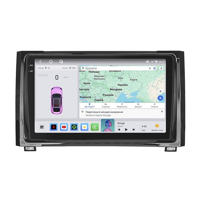Автомагнітола штатна Lesko для Toyota Tundra II 2007-2013 4/64 QLED CarPlay 4G Wi-Fi GPS Prime 9" (22391506)