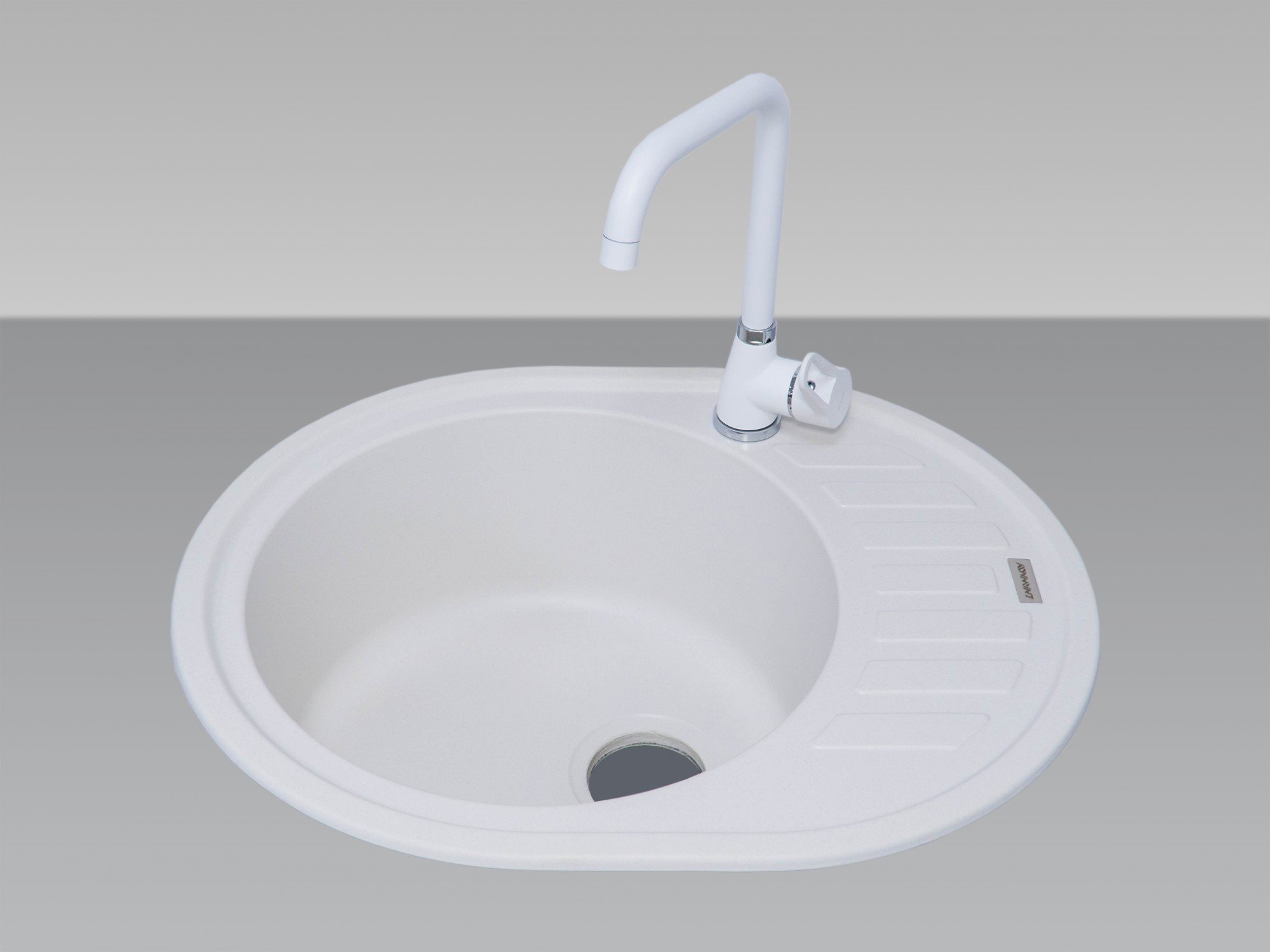 Мийка для кухні Adamant Ovum (white-01) 62х50х20 см - фото 3 Мийка для кухні Adamant Ovum (white-01) 62х50х20 см - фото 3