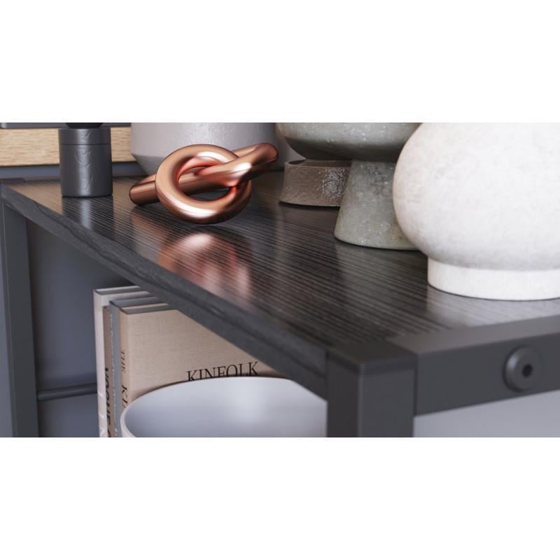 Етажерка Ferrum-decor Konekt 3/60 метал/ДСП Чорний/Сосна Кембра (FRD-104259) - фото 5 Етажерка Ferrum-decor Konekt 3/60 метал/ДСП Чорний/Сосна Кембра (FRD-104259) - фото 5