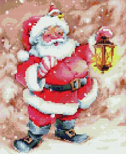 Алмазная мозаика Rainbow Art Весёлый Санта-Клаус 30x40 см (EJ714)