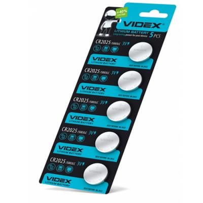 Батарейки Videx CR2025 Litium 5 шт. 3V