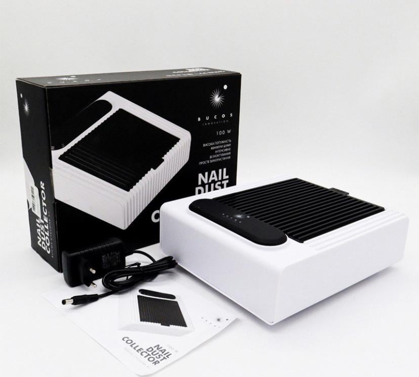 Вытяжка для маникюра Bucos Cyclone с НЕРА-фильтром Белый