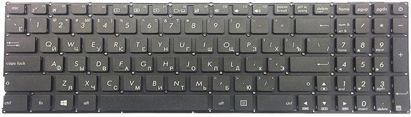 Клавиатура для ноутбука Asus R540/R540UA матовая (0KNB0-610TRU00)