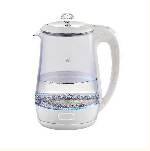 Електрочайник Maestro MR-052-WHITE дисковий скло 1850-2200W 1,7 л Білий (УТ000071642)