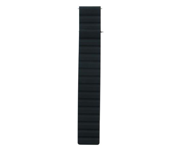Ремінець Silicone Link Magnetic для годинника Samsung galaxy watch 20 мм Black
