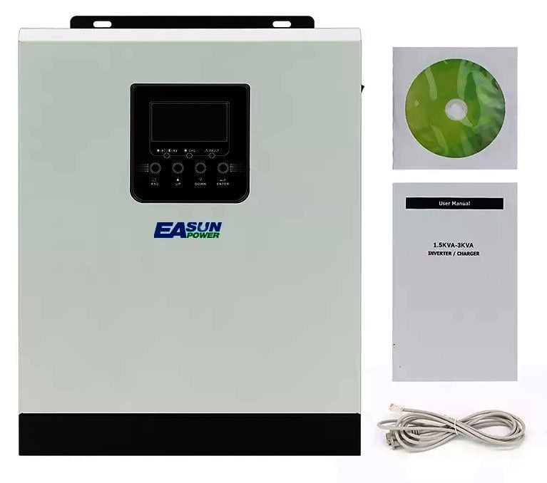 Инвертор автономный EASUN POWER солнечный многофункциональный 24 V ISolar SPH 3KW Белый (9381604) - фото 2