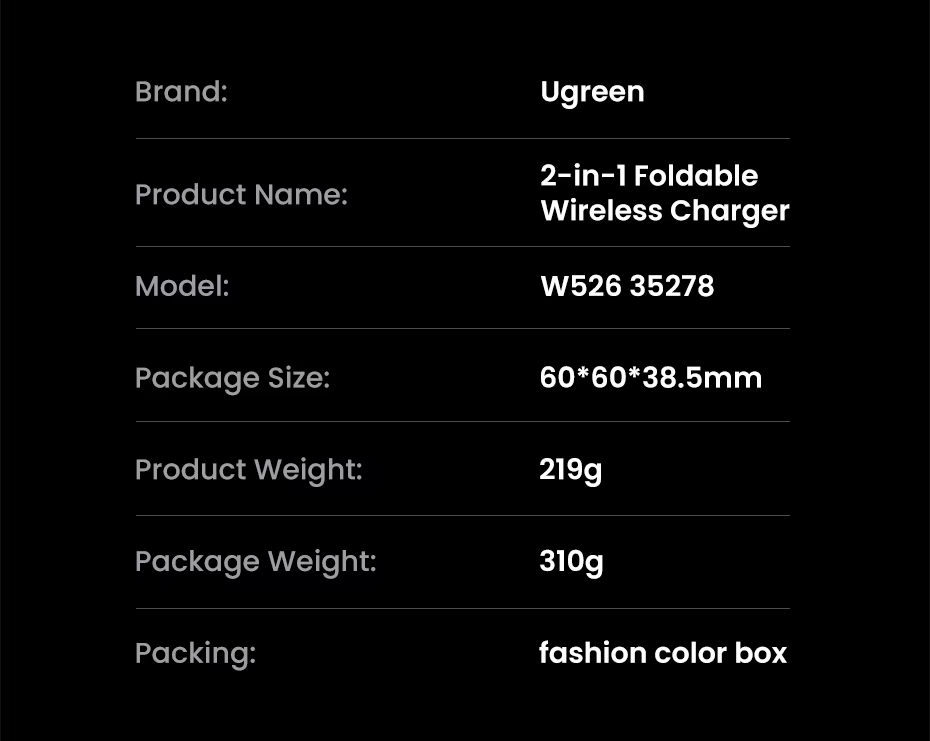 Зарядное устройство для Ugreen W526 MagSafe Qi 20W Magnetic для iPhone (21782364) - фото 9 Зарядное устройство для Ugreen W526 MagSafe Qi 20W Magnetic для iPhone (21782364) - фото 9