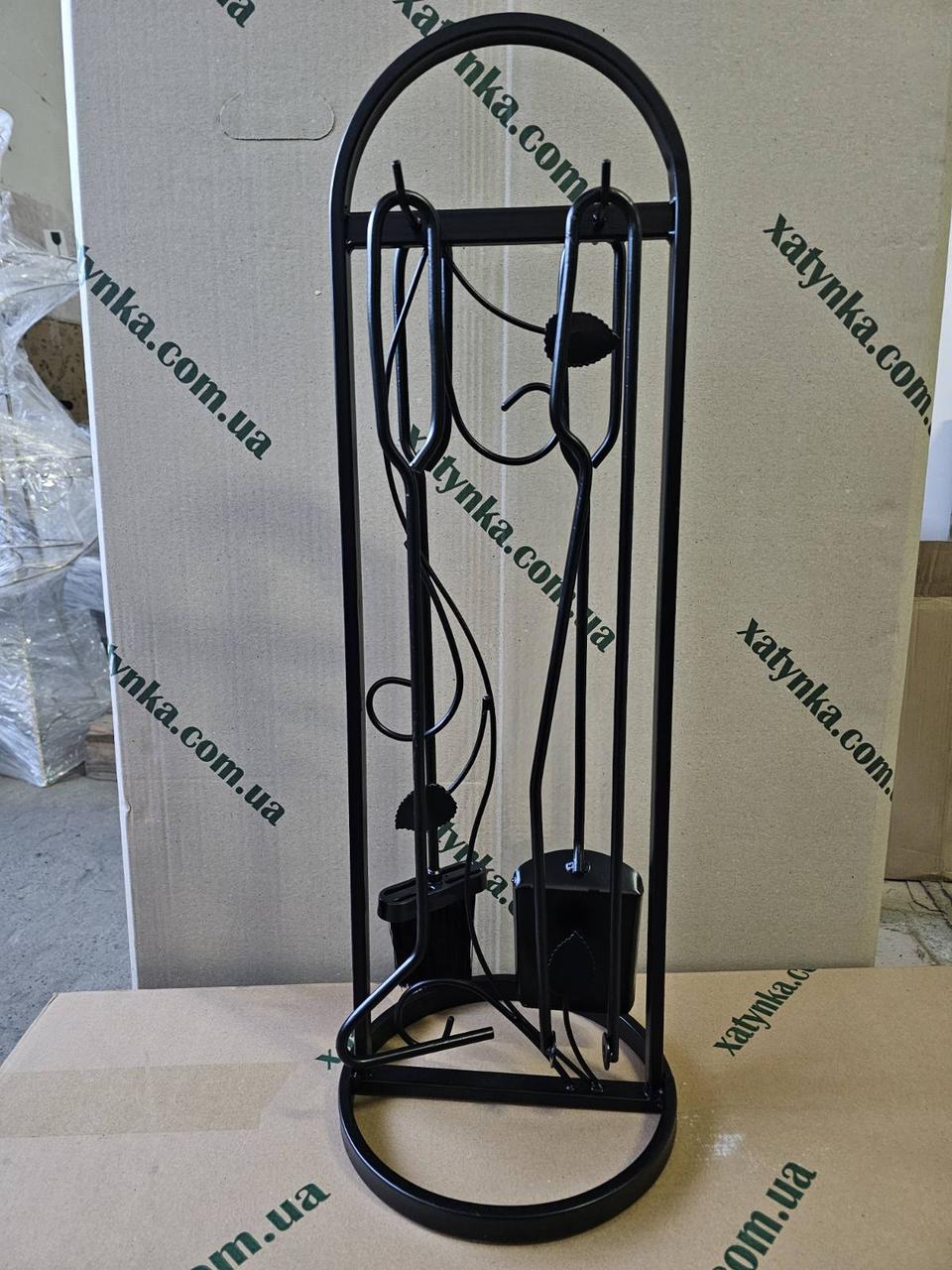 Набор для камина Loft кованый №4 Черный (Набір №4 К-004 ЛОФТ) - фото 7 Набор для камина Loft кованый №4 Черный (Набір №4 К-004 ЛОФТ) - фото 7