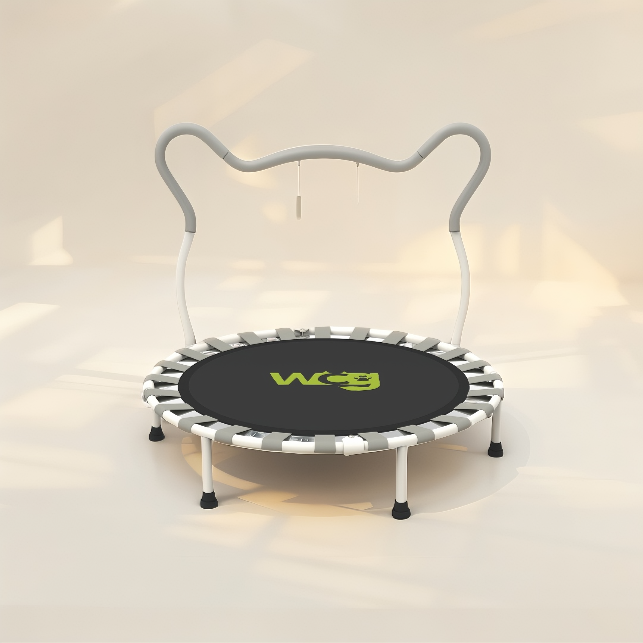 Батут для прыжков круглый с ручкой WCG Koala 108 см 2-10 лет Серый (W-10003B-Grey (1))