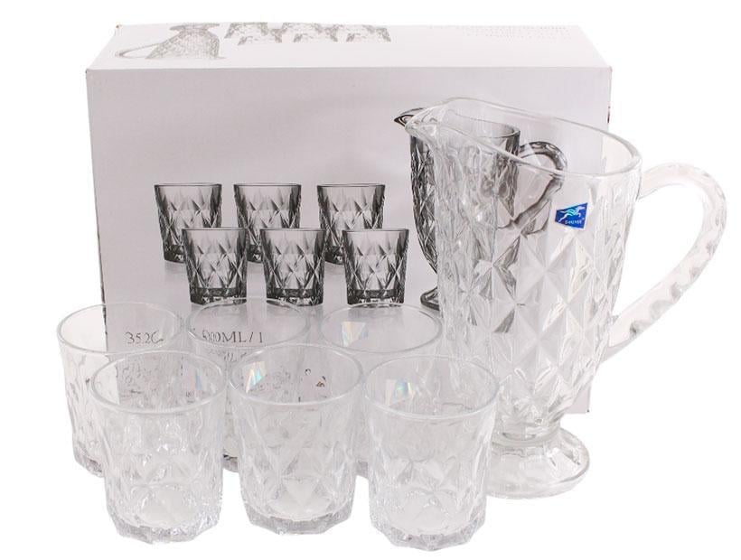 Набір склянок для напоїв та глечик G-Horse 7 пр. (BMJ-6011LXT)