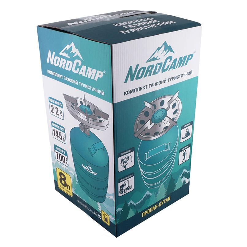 Балон газовий Nord Camp з пальником конфоркою 8 л (NC05800) - фото 2
