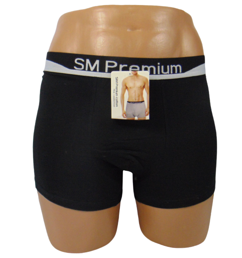 Трусы мужские боксеры SM Premium cotton 909601 XL Черный
