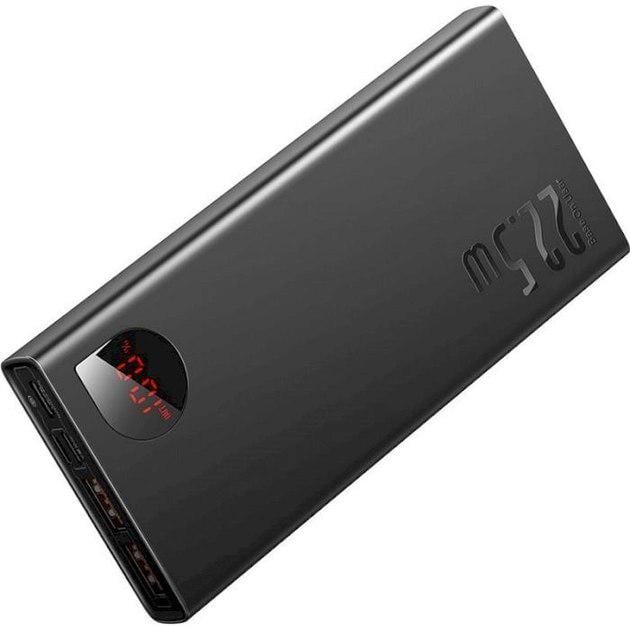 Аккумулятор портативний Baseus Adaman Metal 10000mAh 22.5W з технологією QC3.0+PD3.0 Black - фото 6