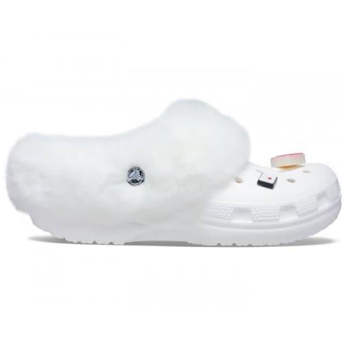 Сабо Crocs Classic Mammoth Charm р. W10/EUR 40-41 White (8242579) - фото 2