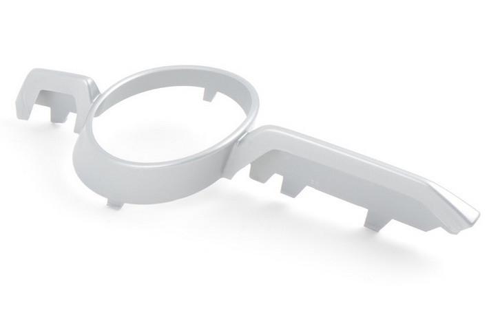 Молдинг решетки бампера BMW X6 E71 08-12 кроме M-Sport 51117188386 правый Серый металлик (181414914)