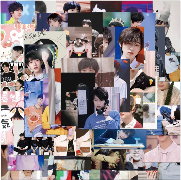 Набір наклейок TNT He Junlin KPop 80 шт.