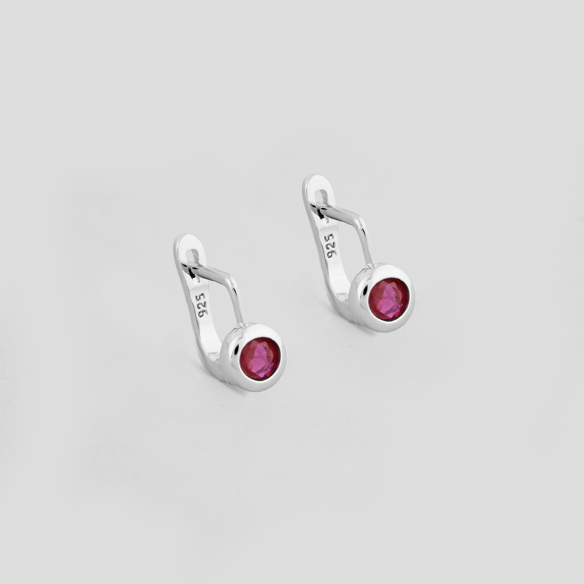 Серебряные серьги Minimal Литос (15619)