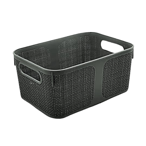 Корзина с ручками Stenson TD00923-XS 19,5х13х8,5 см Черный (9615098)