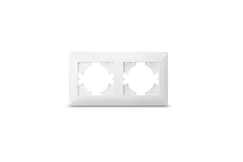 Рамка Videx на 2 місця горизонтальна Білий