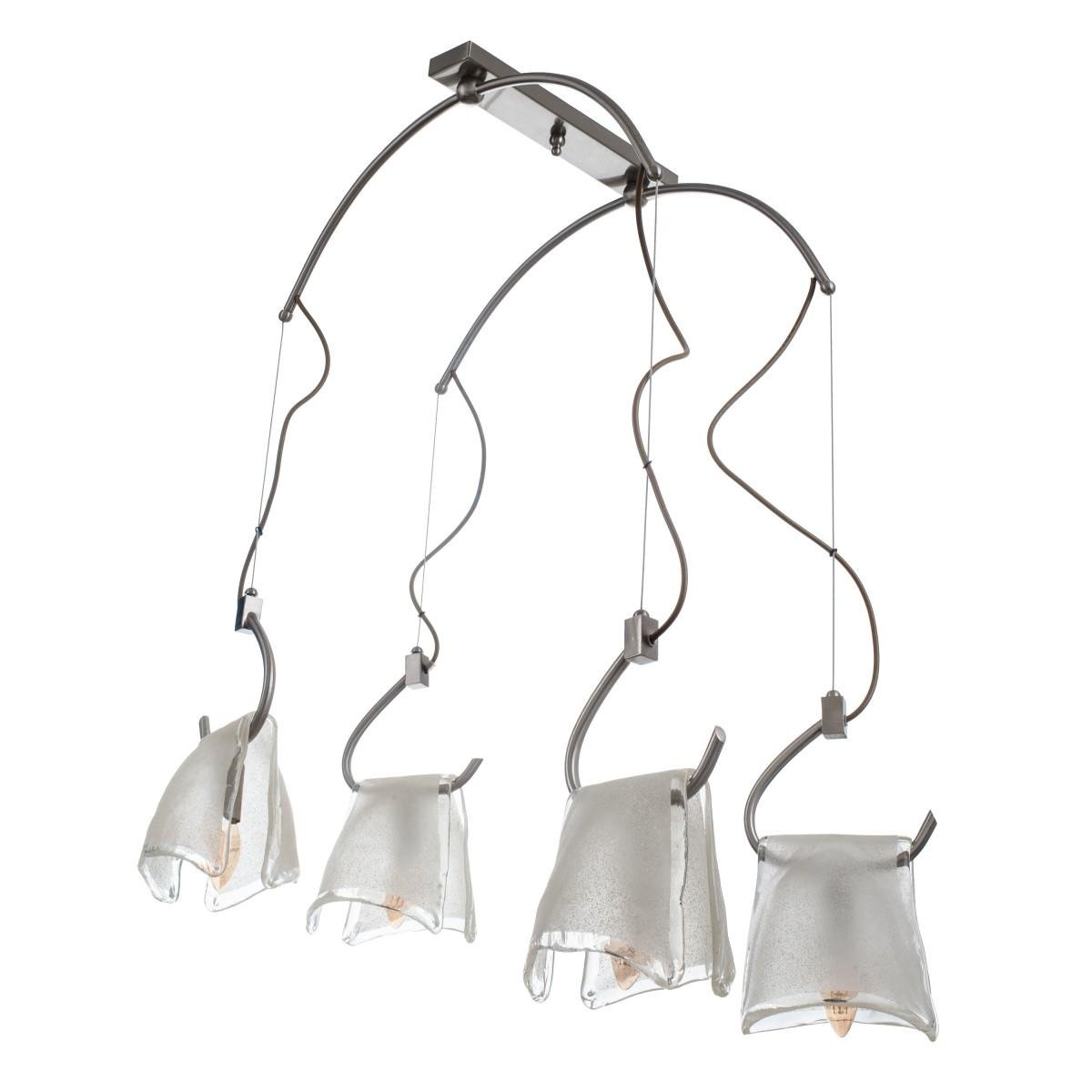 Люстра стельова підвіс на 4 плафона лофт Brille BR-180S/4/1012020404