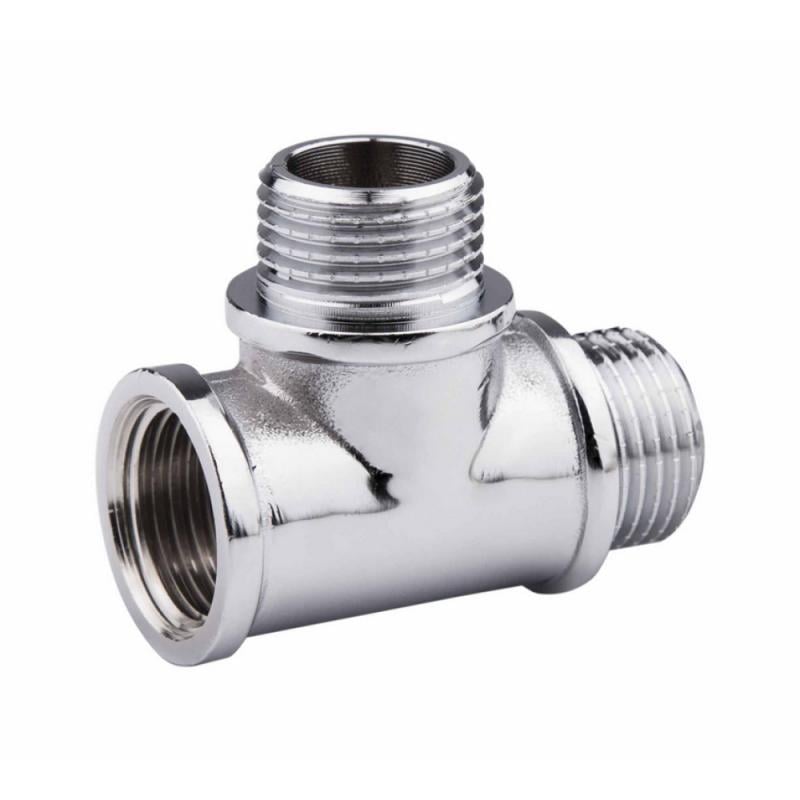 Тройник SD Forte 1/2" ВЗЗ Хром (SF365H15)